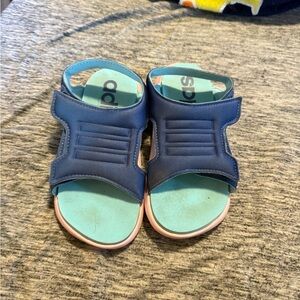 Adidas Kids Navy and Mint Sandals